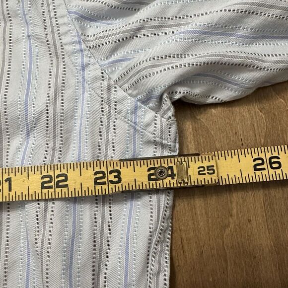 Robert Graham Mens Shirt XL Striped Button Down Flip Cuff Cotton Long Sleeve - Picture 8 of 9